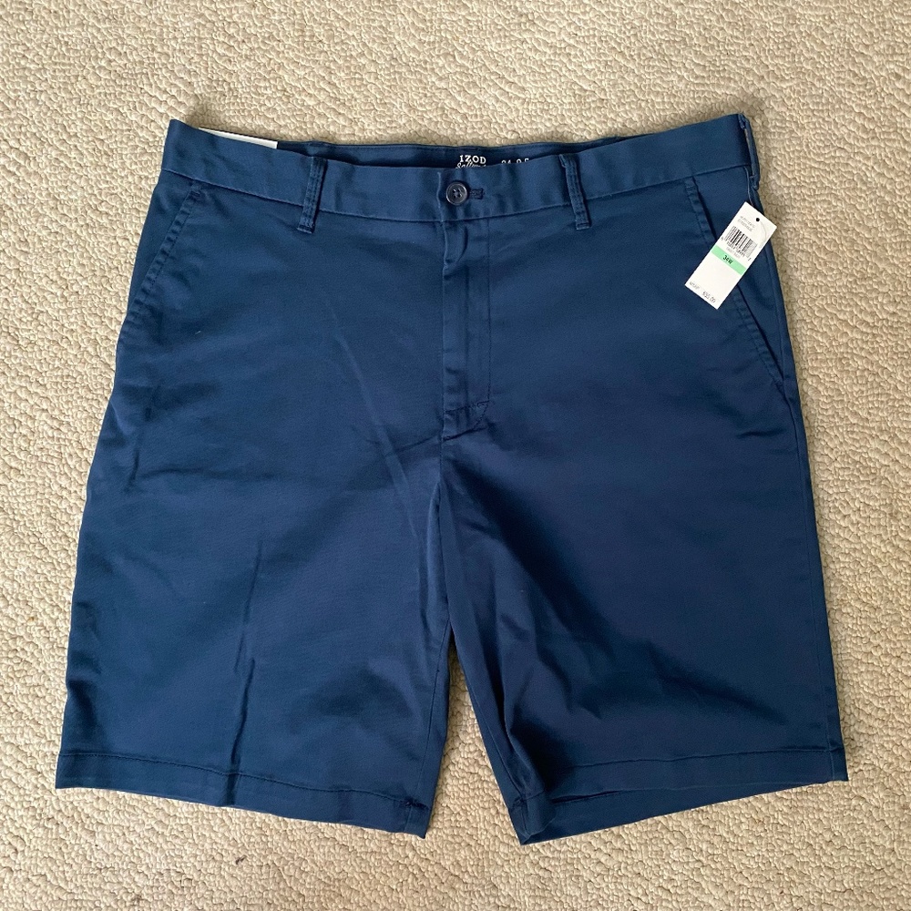 IZOD Saltwater Relaxed Classics Navy 34" Men's Shorts